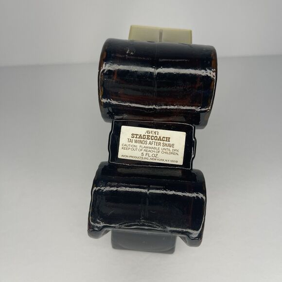 Vintage Avon Stagecoach Tai Winds After Shave Glass Bottle Decanter Empty - Picture 6 of 9
